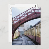 蒸気の列車 ポストカード (正面/裏面)