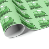 蒸気の列車 ラッピングペーパー (ロールコーナー)