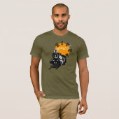 蒸気の列車 Tシャツ (正面フル)