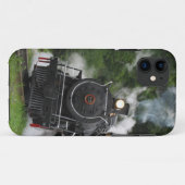 蒸気の柵の駅エンジンの柵の芸術を訓練して下さい Case-Mate iPhoneケース (裏面(横))