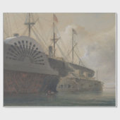 蒸気の船の家具のDecoupageの紙 ラッピングペーパー (フラット)