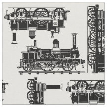 蒸気はクラシックなヴィンテージのビクトリア時代の人機関車を訓練します
