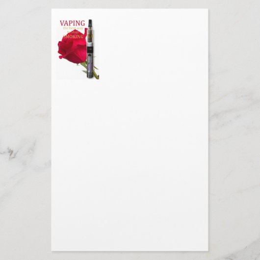 蒸気は最高の喫煙のストップ道 便箋 (正面)