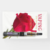 蒸気は最高の喫煙のストップ道 横断幕 (横)