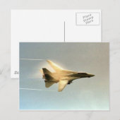 蒸気を持つF-14雄猫 ポストカード (正面/裏面)