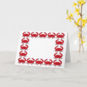 蒸気を発したカニ カード (黄色い花)