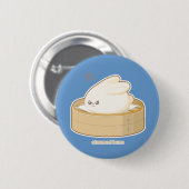 蒸気を発したパン 缶バッジ (正面&裏面)