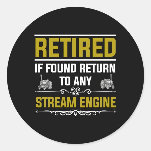 蒸気エンジンの蒸気牽引エンジンリテレ ラウンドシール (正面)