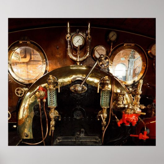 蒸気エンジンキャブ ポスター (正面)