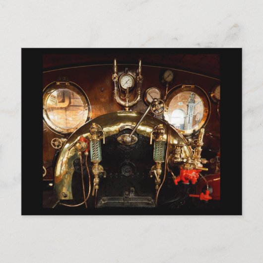 蒸気エンジンキャブ ポストカード (正面)
