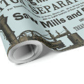 蒸気エンジンファームトラクタ牽引農業アンティーク ラッピングペーパー (ロールコーナー)