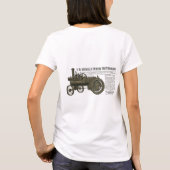 蒸気エンジン牽引エンジンファームトラクタファーム Tシャツ (裏面)