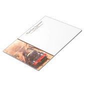 蒸気クラシック機関、古い機関車パーソナライズされた、 ノートパッド (アングル)