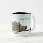 蒸気トラクションエンジンラッセルとCo. 1889ファーム ツートーンマグカップ (正面右)