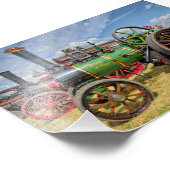 蒸気トラクションエンジン フォトプリント            (角)