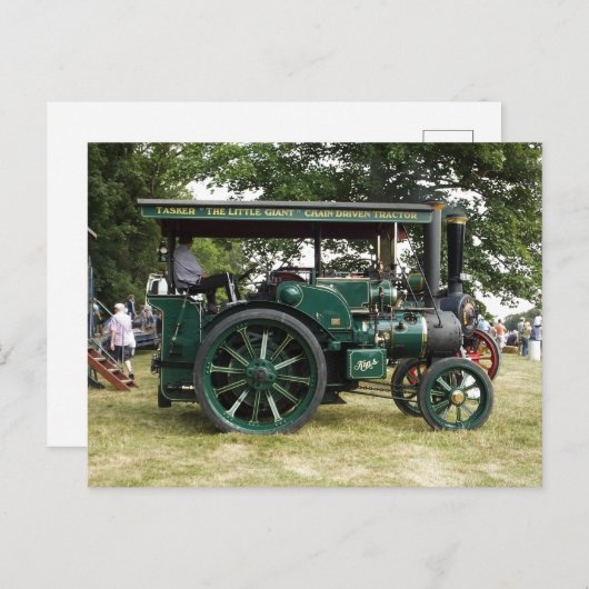 蒸気トラクションエンジン ポストカード (正面/裏面)