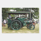 蒸気トラクションエンジン ラッピングペーパーシート (正面3)