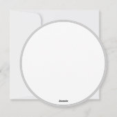 蒸気パンク 赤い輪 ギア バレンタインデー ラウンド シーズンカード (裏面)