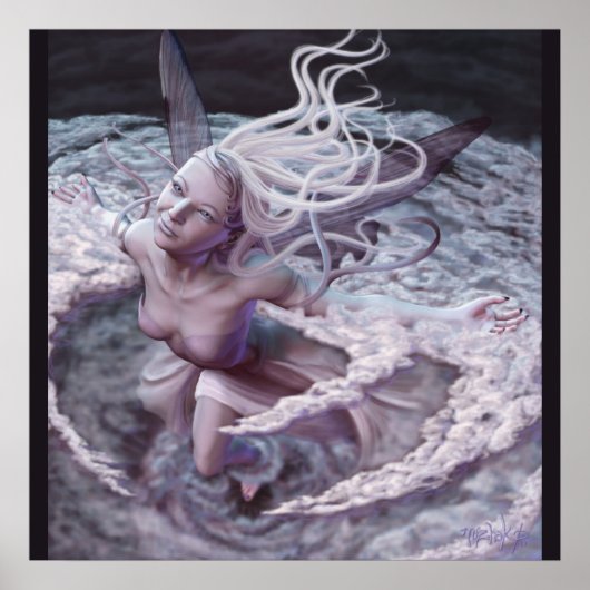 蒸気ポスター(四角形) ポスター (正面)