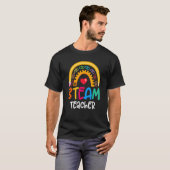 蒸気先生スクワッドチームクルー新学期ステム Tシャツ (正面フル)