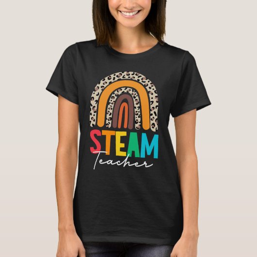蒸気先生スクワッドヒョウ新学期STEM sp Tシャツ (正面)