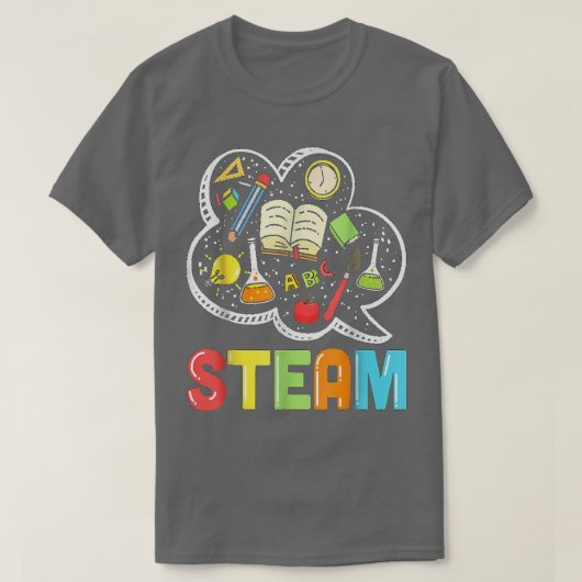 蒸気先生及び生徒新学期ステムティー Tシャツ (デザイン正面)