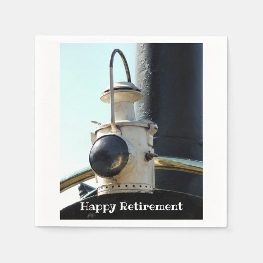 蒸気列ランプ スタンダードカクテルナプキン (正面)