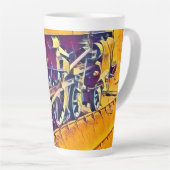 蒸気列車でコーヒーマグ カフェラテマグ (右アングル)