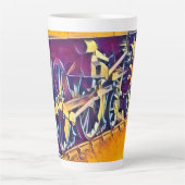 蒸気列車でコーヒーマグ カフェラテマグ (正面)