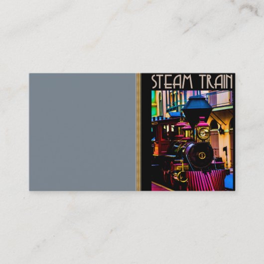 蒸気列車の名刺 名刺 (正面)