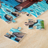 蒸気列車の旅 ジグソーパズル (側面)