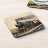 蒸気列車コルクコースター コースター (左側)