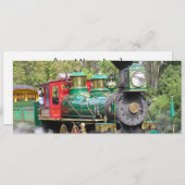 蒸気列車パーティの招待状 招待状 (正面/裏面)