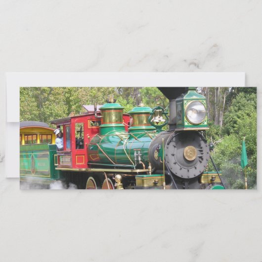 蒸気列車パーティの招待状 招待状 (正面)