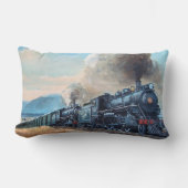 蒸気列車来は丘を上り、鉄道エンジン ランバークッション (正面)