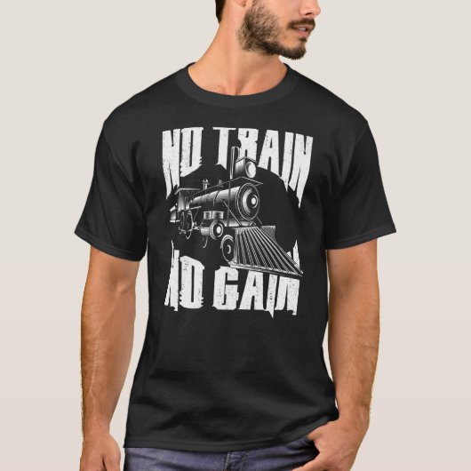 蒸気列車運転士牽引機関車ヴィンタグ Tシャツ (正面)