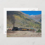 蒸気列車離れの町 ポストカード (正面/裏面)