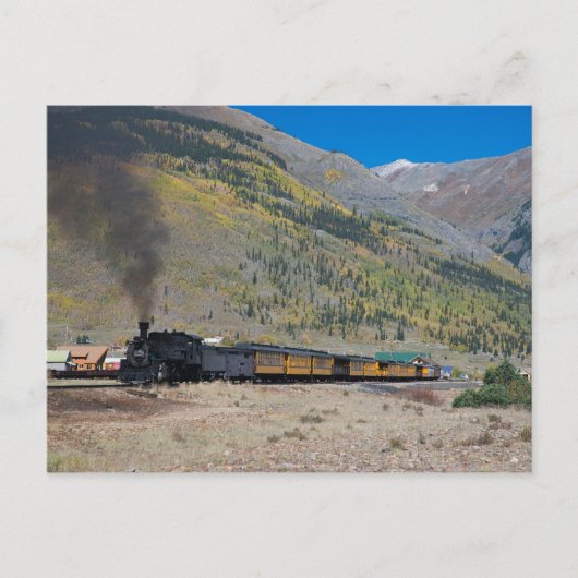 蒸気列車離れの町 ポストカード (正面)