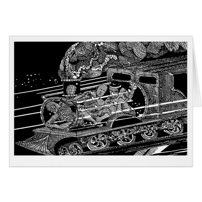 蒸気列車 (正面横)