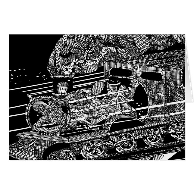 蒸気列車 (正面横)