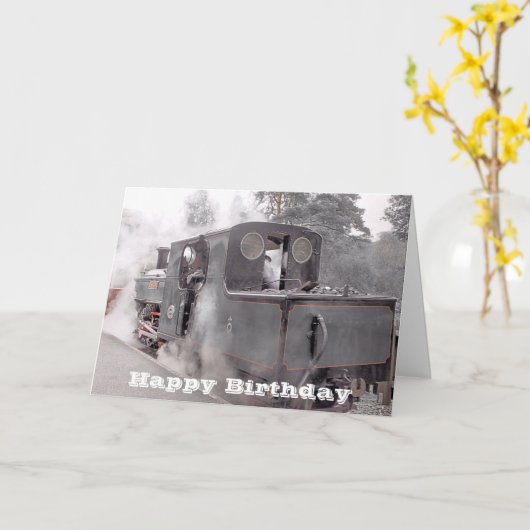 蒸気列車 カード (黄色い花)