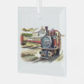 蒸気列車 ガラスオーナメント (正面左)