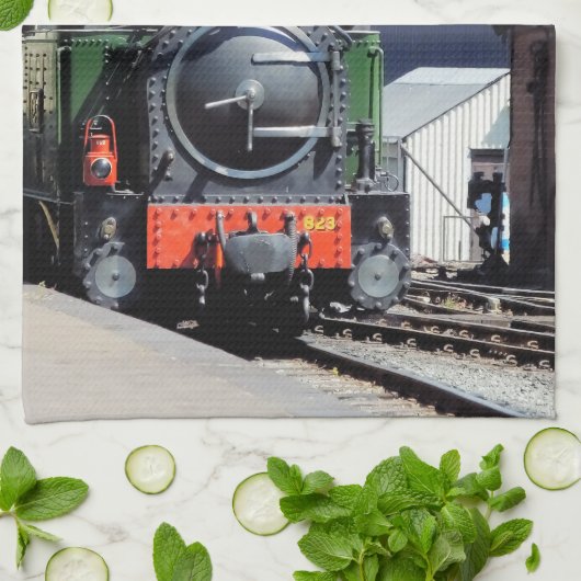 蒸気列車 キッチンタオル (折り畳み)