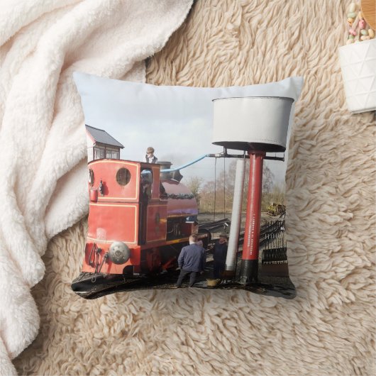 蒸気列車 クッション (ブランケット)