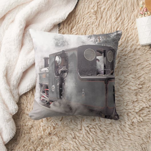 蒸気列車 クッション (ブランケット)