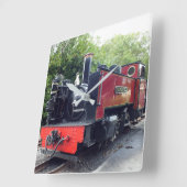 蒸気列車 スクエア壁時計 (傾斜)