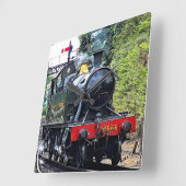 蒸気列車 スクエア壁時計 (傾斜)
