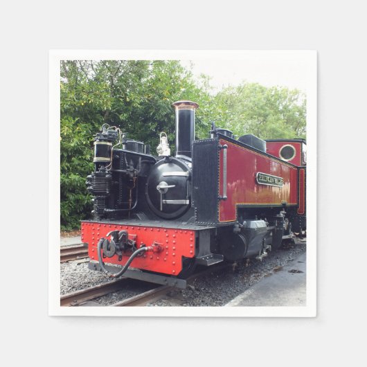 蒸気列車 スタンダードカクテルナプキン (正面)