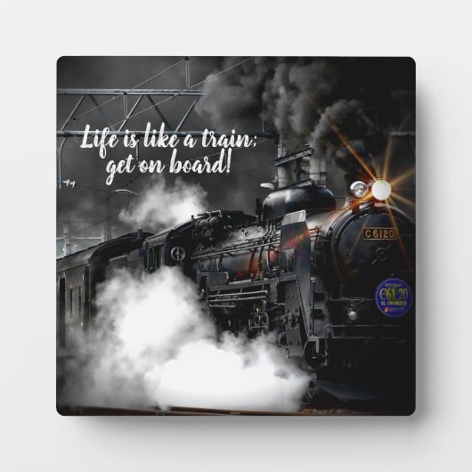 蒸気列車 フォトプラーク (正面)