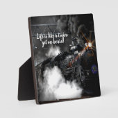 蒸気列車 フォトプラーク (正面)